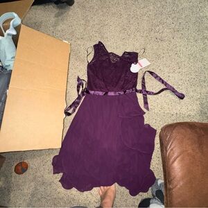 Fashion Nova Purple Midi Dress